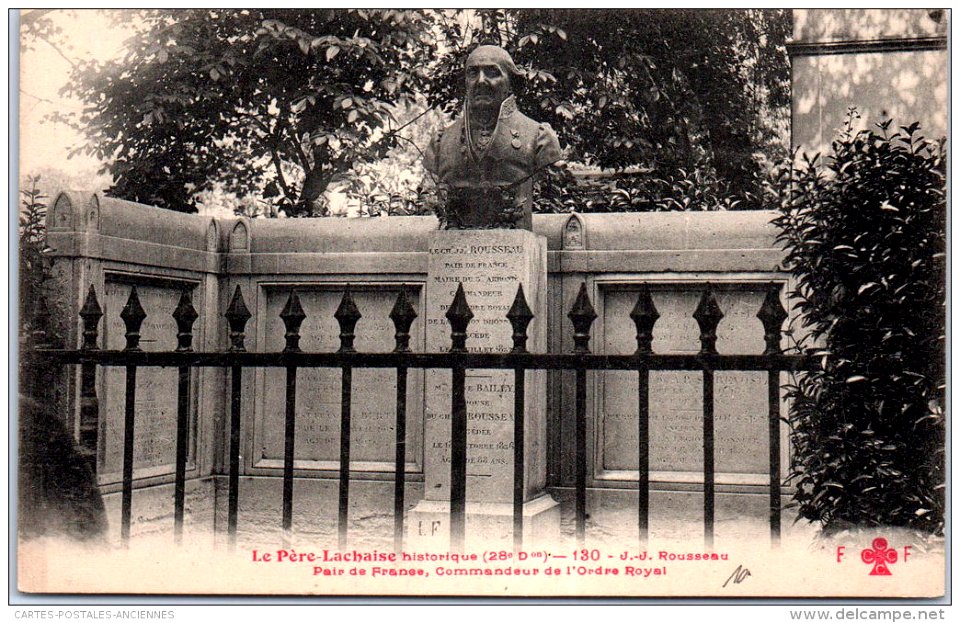 Fleury - Le Père Lachaise historique - 130 - Rousseau