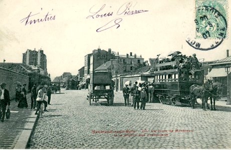 FLEURY 29 - MONTREUIL SOUS BOIS - La Porte de Montreuil et la station des tramways