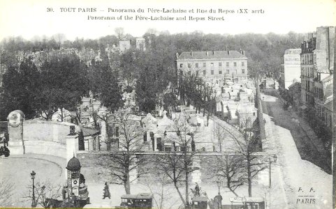 Fleury - Tout Paris - 1230 - Panorama du Père-Lachaise et de la rue du Repos