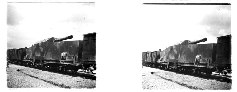 Fleury sur Aire. Train blindé. Canon de 164.7 - Fonds Berthelé - 49Fi679