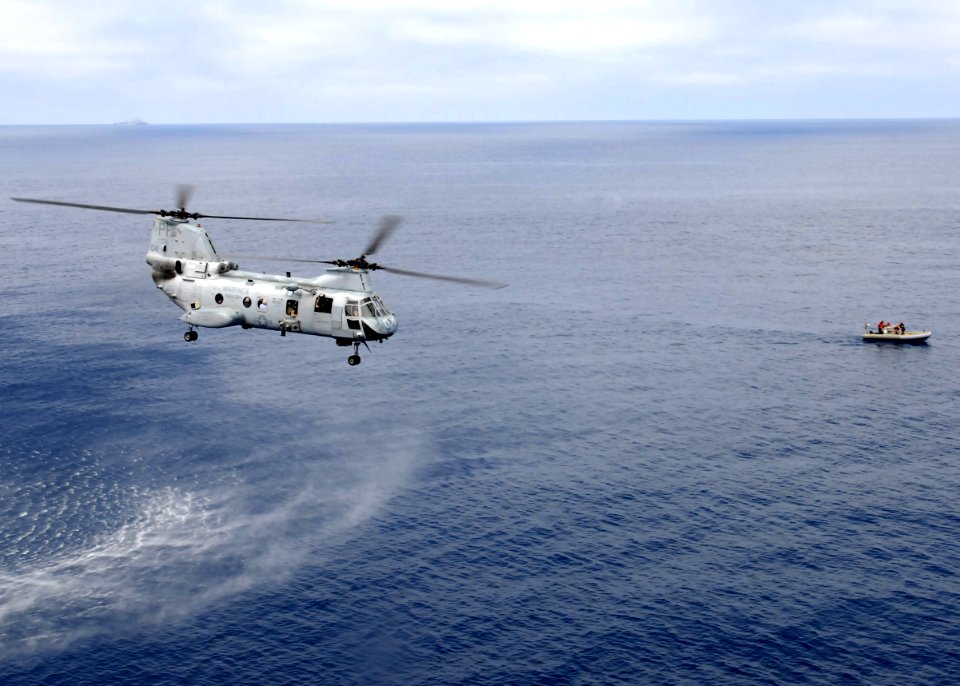 Flickr - Official U.S. Navy Imagery - A helicopter takes off.