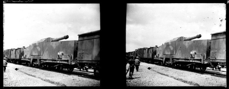 Fleury sur Aire. Train blindé - Fonds Berthelé - 49Fi704