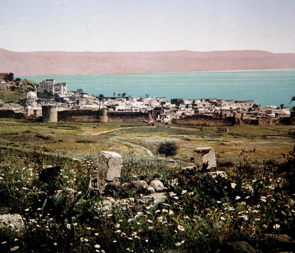 Flickr - Government Press Office (GPO) - Color photo taken in the late 19th century of the Sea of Galilee