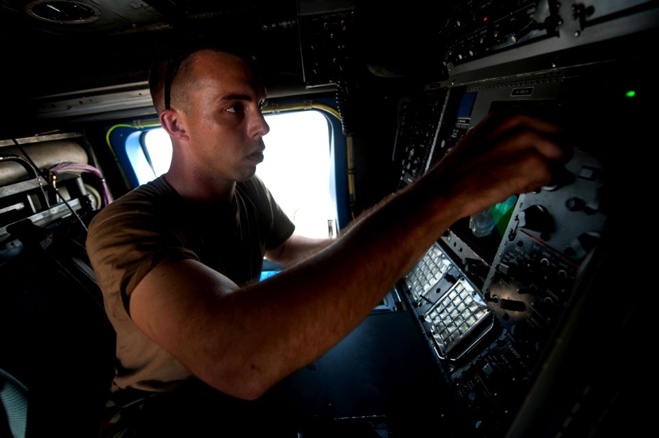 Flickr - Official U.S. Navy Imagery - A Sailor conducts pre-flight checks.