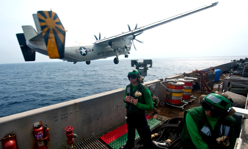 Flickr - Official U.S. Navy Imagery - A Greyhound takes off.