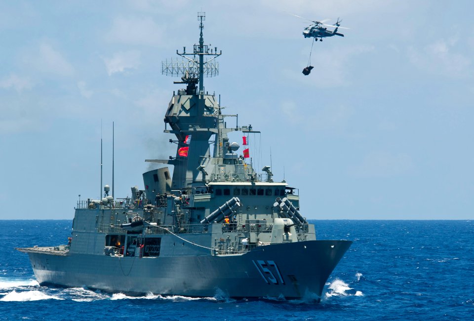 Flickr - Official U.S. Navy Imagery - A helicopter conducts a vertical replenishment. (1)