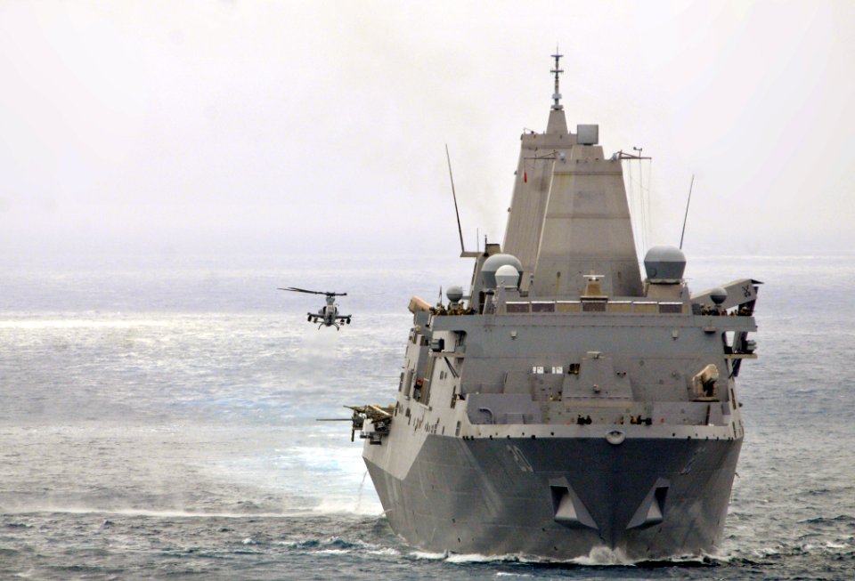 Flickr - Official U.S. Navy Imagery - A helicopter lands aboard USS Green Bay.