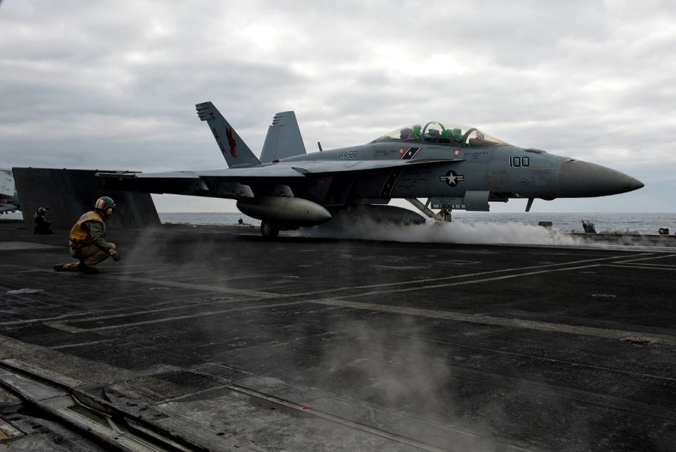 Flickr - Official U.S. Navy Imagery - A jet launches from the flight deck of USS Carl Vinson.