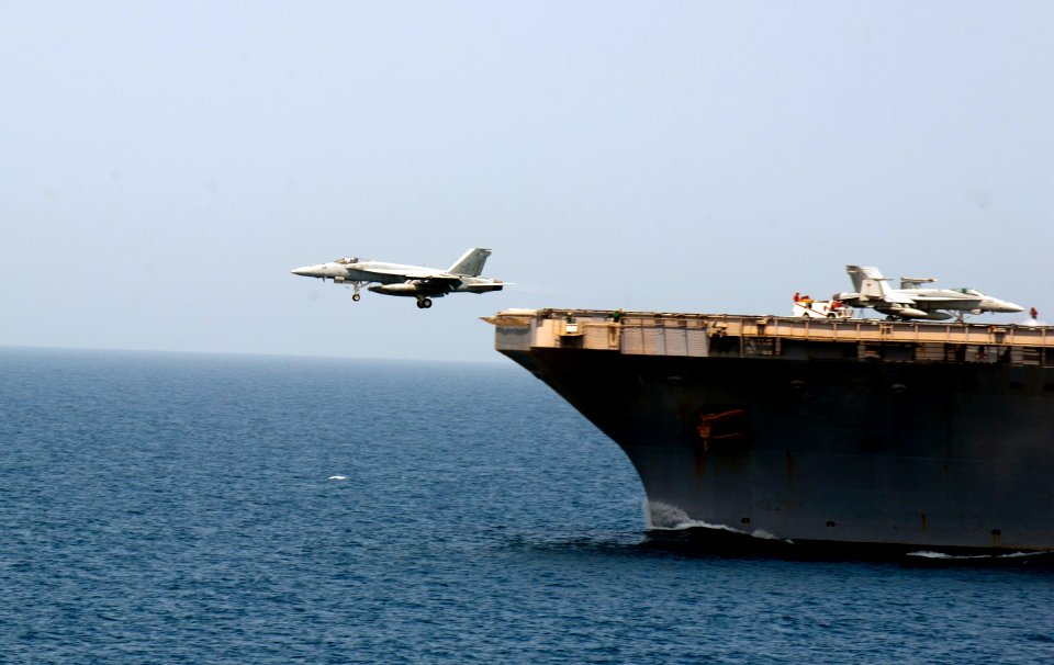 Flickr - Official U.S. Navy Imagery - A jet launches from the USS Abraham Lincoln.