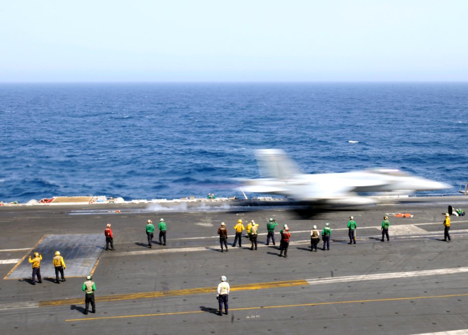Flickr - Official U.S. Navy Imagery - A jet launches from the flight deck. (5)
