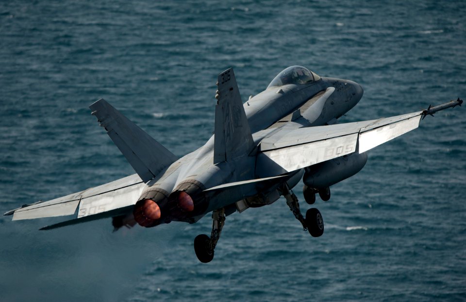 Flickr - Official U.S. Navy Imagery - A jet launches from the flight deck of USS Carl Vinson. (1)