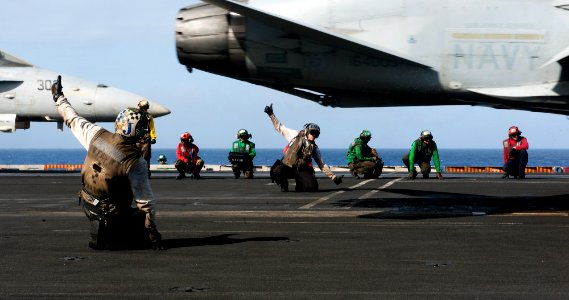 Flickr - Official U.S. Navy Imagery - A jet launches from the flight deck. (8)