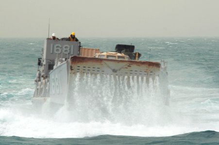 Flickr - Official U.S. Navy Imagery - A Landing Craft Utility enters the well deck of the amphibious dock landing ship. (1)