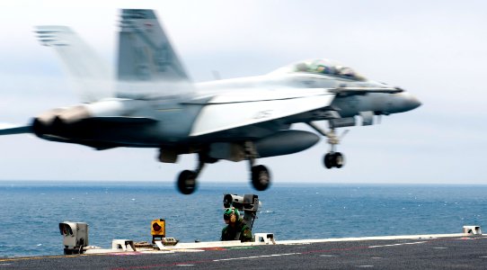 Flickr - Official U.S. Navy Imagery - A Sailor stands bow safety watch.