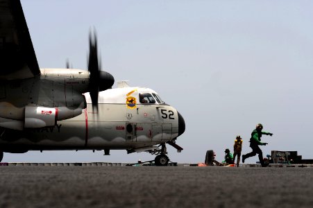 Flickr - Official U.S. Navy Imagery - A Sailor runs to safety.