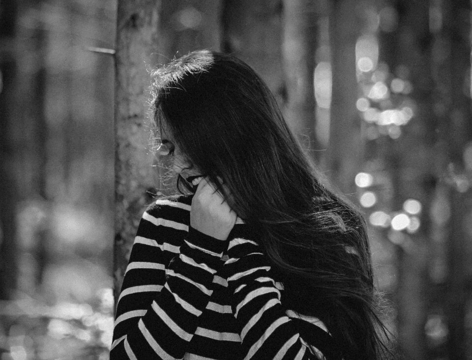 Happy black and white long