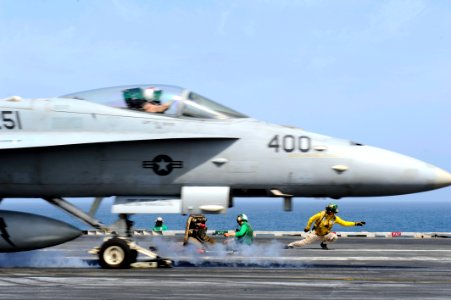 Flickr - Official U.S. Navy Imagery - A shooter launches a jet.