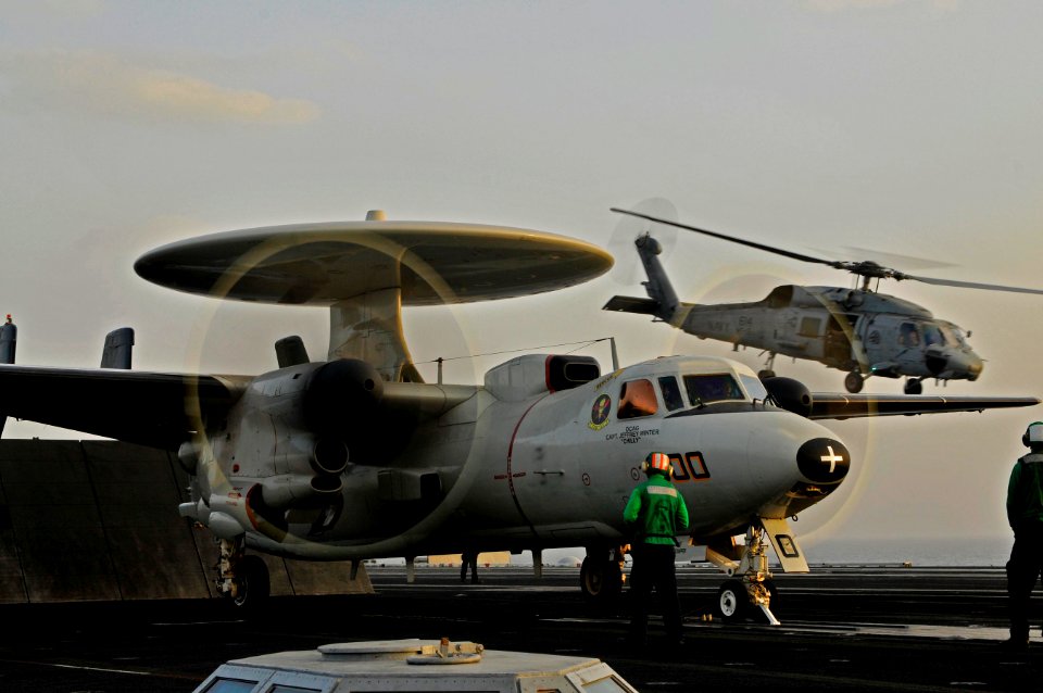 Flickr - Official U.S. Navy Imagery - Aircraft to launch from the flight deck aboard the Nimitz-class aircraft carrier USS Carl Vinson.