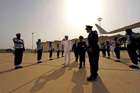 Flickr - Official U.S. Navy Imagery - Adm. Jonathan Greenert passes through sideboys.