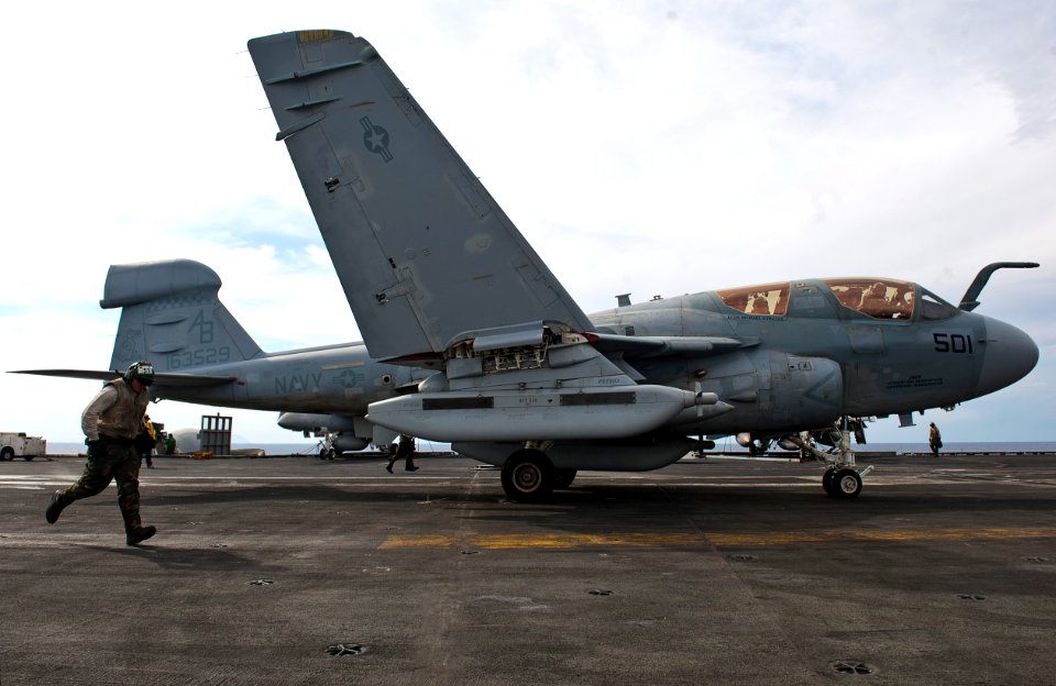 Flickr - Official U.S. Navy Imagery - An EA-6B prepares for takeoff.