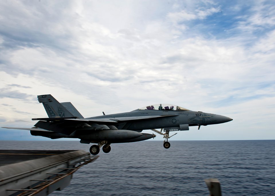 Flickr - Official U.S. Navy Imagery - An F-A-18F launches from USS Enterprise.