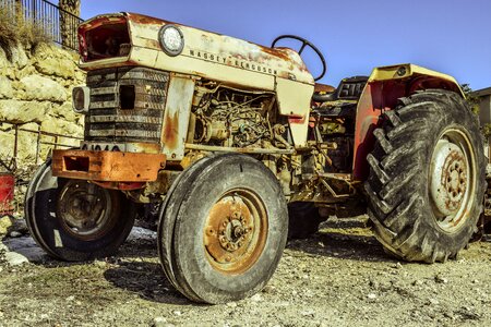 Agriculture machinery vintage photo