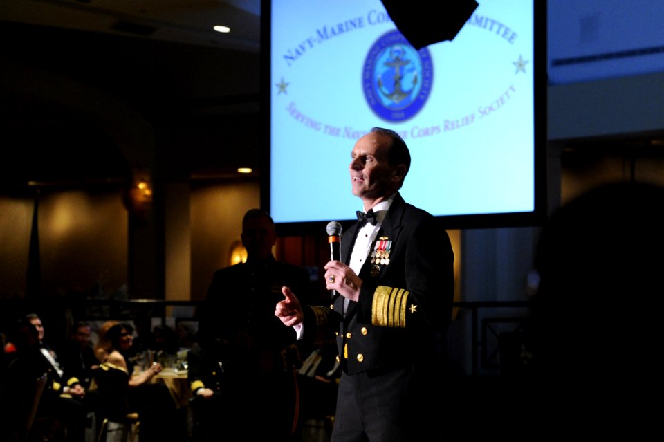 Flickr - Official U.S. Navy Imagery - Chief of Naval Operations (CNO) Adm. Jonathan Greenert speaks at the Navy-Marine Corps Relief Society Ball.