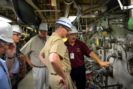 Flickr - Official U.S. Navy Imagery - CNO tours PCU Gerald R. Ford.