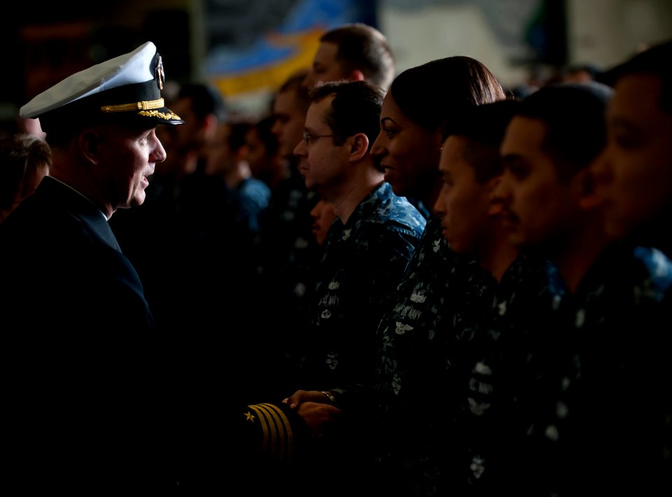 Flickr - Official U.S. Navy Imagery - CO shakes hands.