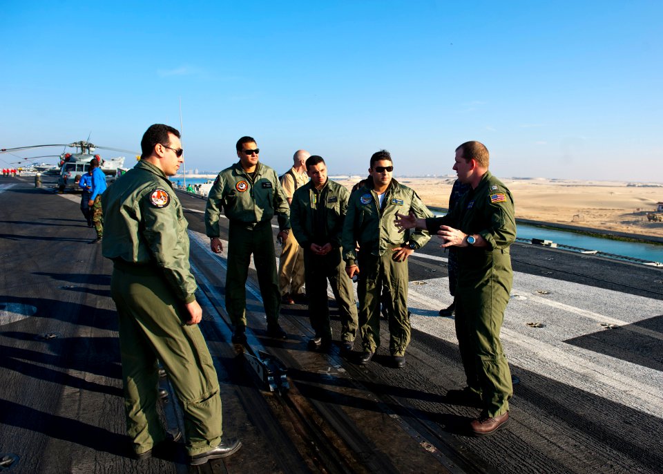 Flickr - Official U.S. Navy Imagery - Egyptian Air Force pilots tour Enterprise. (1)