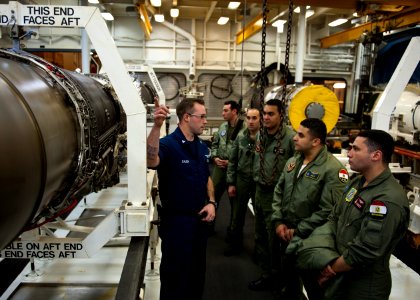Flickr - Official U.S. Navy Imagery - Egyptian Air Force pilots tour Enterprise.