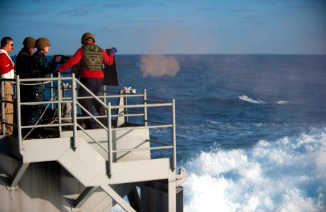 Flickr - Official U.S. Navy Imagery - Gun-firing exercise aboard USS Carl Vinson.
