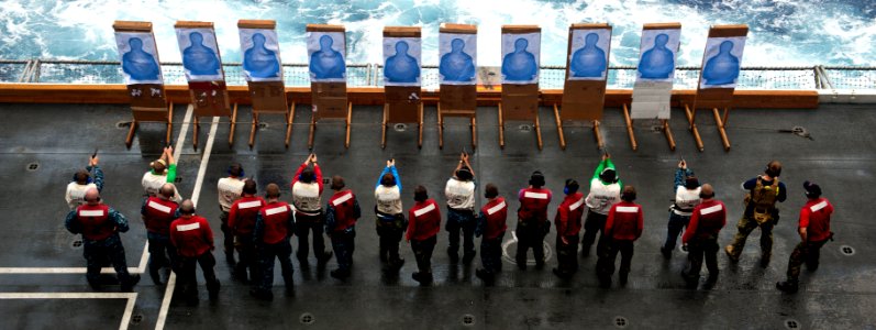 Flickr - Official U.S. Navy Imagery - Live-fire exercise aboard USS John C. Stennis.