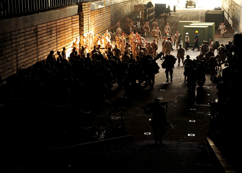 Flickr - Official U.S. Navy Imagery - Marines prepare to disembark.