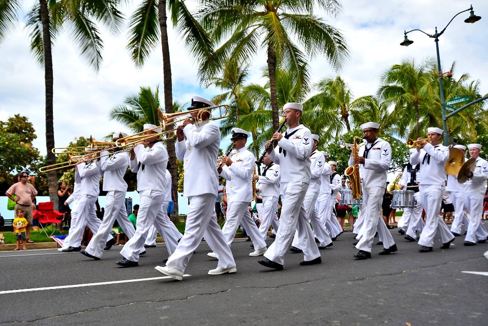 Flickr - Official U.S. Navy Imagery - Pacific Fleet Band performs in parade.