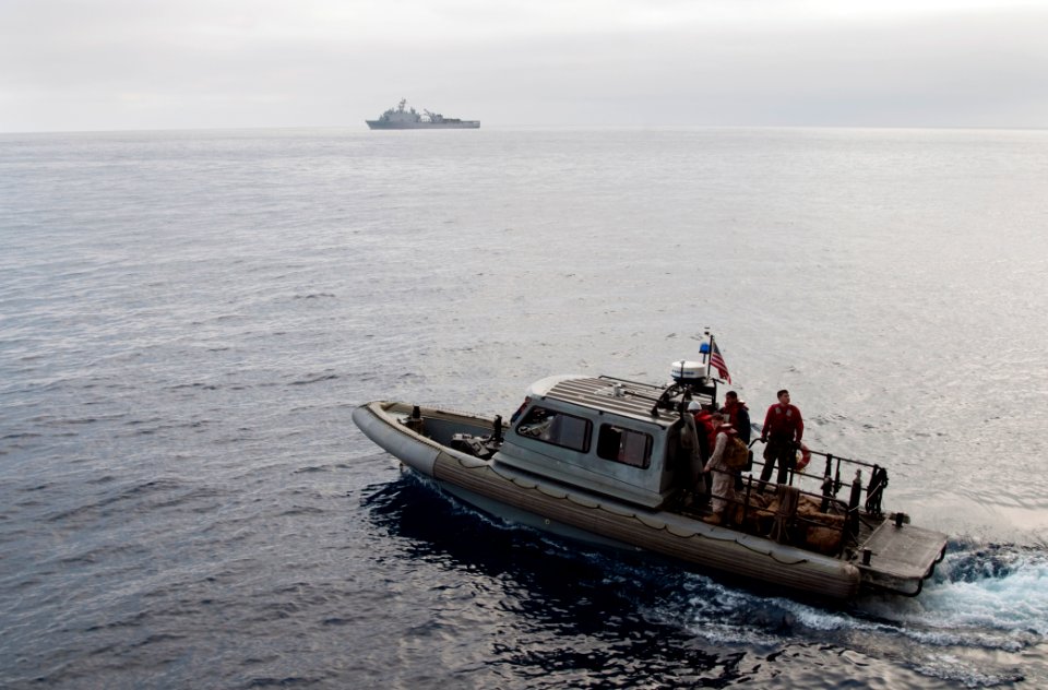 Flickr - Official U.S. Navy Imagery - Personnel transfer between ships.