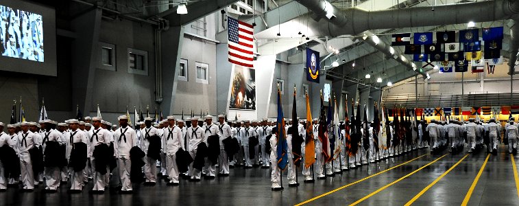 Flickr - Official U.S. Navy Imagery - Recruits arrive at graduation.