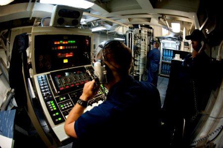 Flickr - Official U.S. Navy Imagery - Sailor monitors weapon systems.