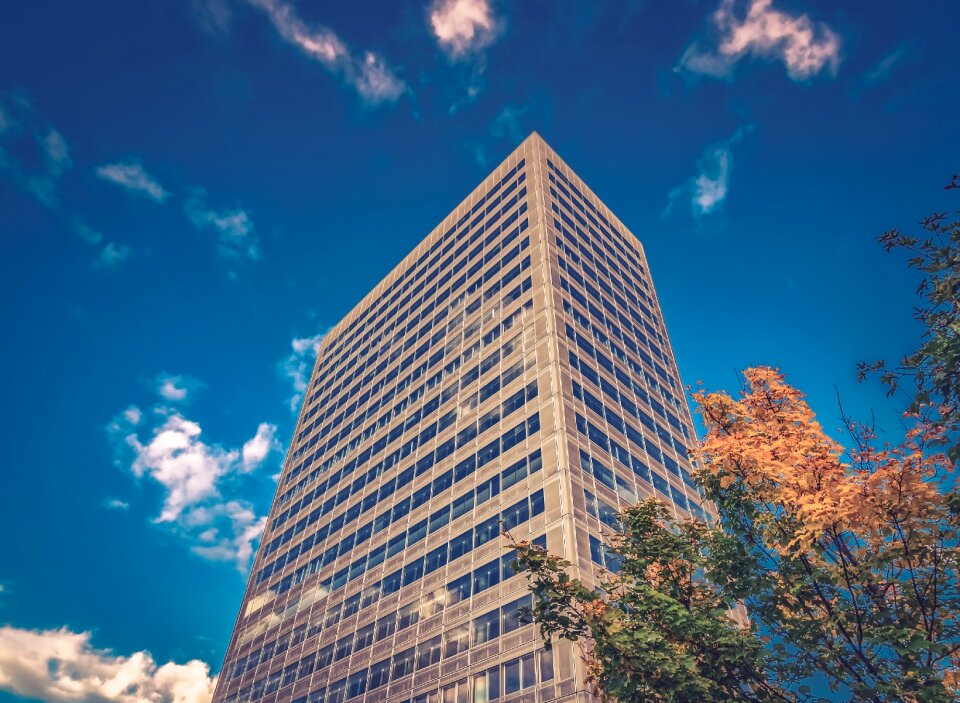 Skyscraper building modern