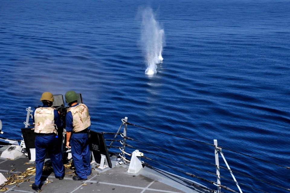 Flickr - Official U.S. Navy Imagery - Sailors fire a .50-caliber machine gun. (1)