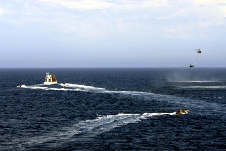 Flickr - Official U.S. Navy Imagery - Sailors and Marines perform a search and seizure exercise.