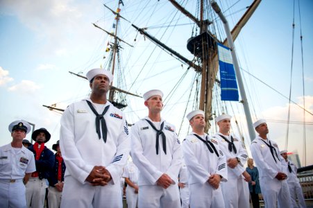 Flickr - Official U.S. Navy Imagery - Sailors attend a welcome reception.