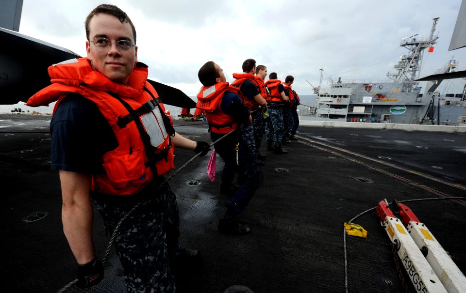 Flickr - Official U.S. Navy Imagery - Sailors conduct a replenishment aboard USS John C. Stennis. (1)