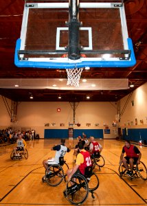 Flickr - Official U.S. Navy Imagery - Sailors participate in a wheelchair basketball game. (1) photo