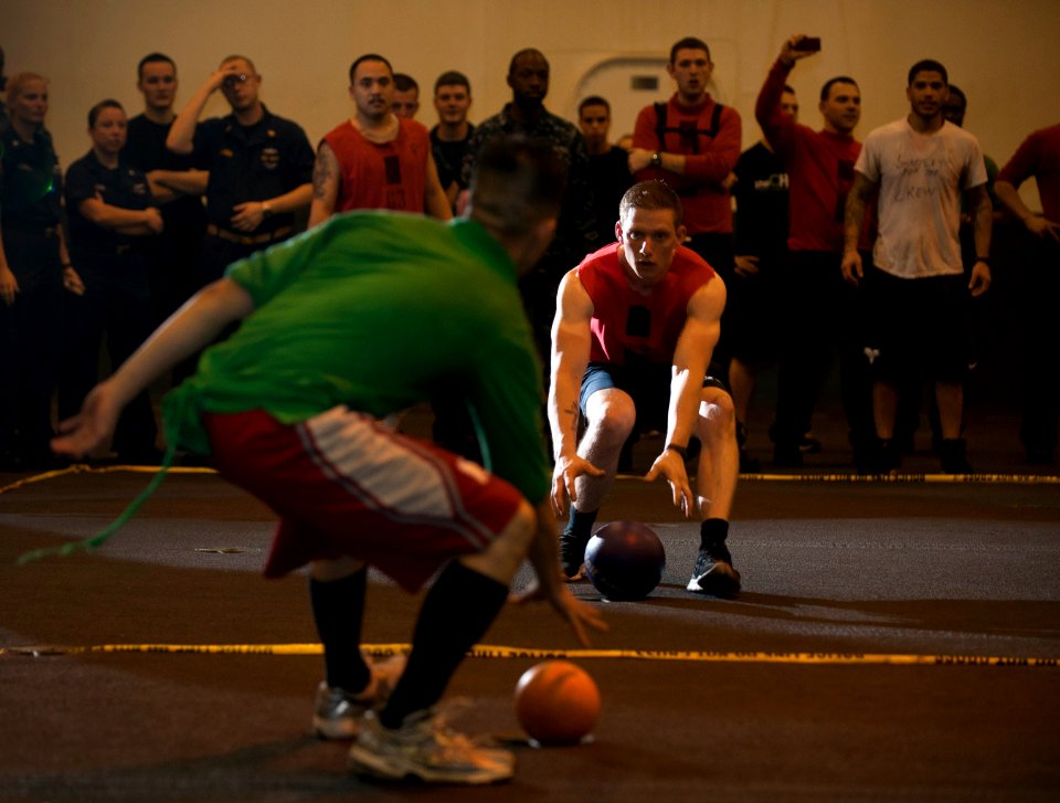 Flickr - Official U.S. Navy Imagery - Sailors play dodgeball.