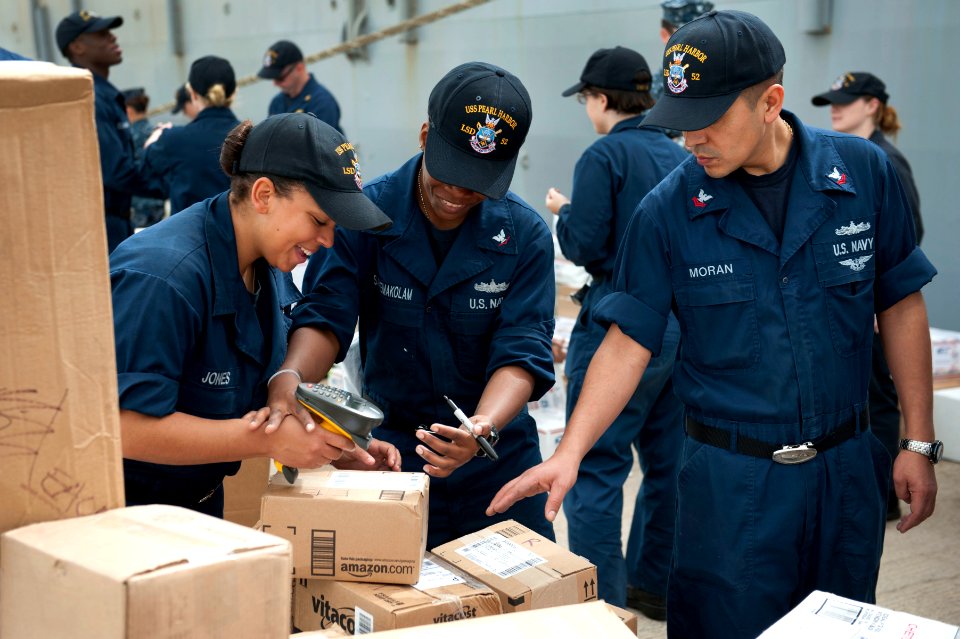 Flickr - Official U.S. Navy Imagery - Sailors sort through mail.