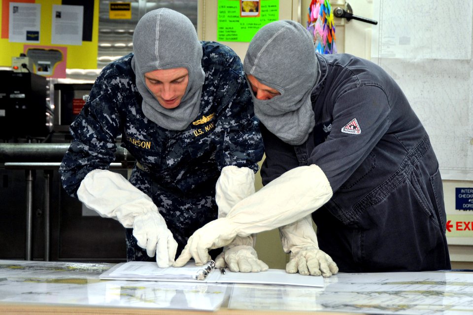 Flickr - Official U.S. Navy Imagery - Sailors take muster during a drill.