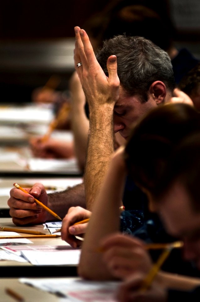Flickr - Official U.S. Navy Imagery - Sailors take their advancement exams.