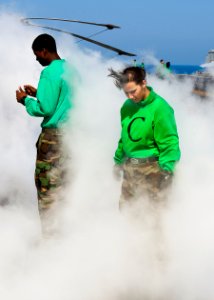 Flickr - Official U.S. Navy Imagery - Sailors test the steam catapult.