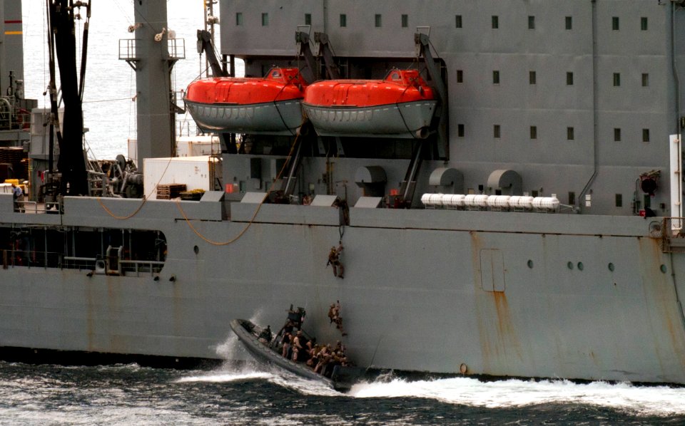 Flickr - Official U.S. Navy Imagery - Sailors train on a simulated visit, board, search and seizure mission.